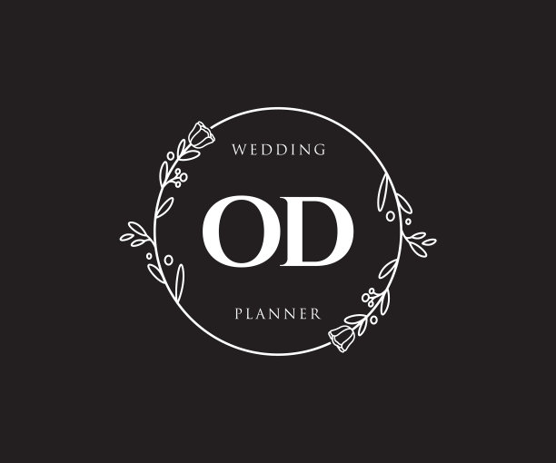 初始od女性标志，可用于自然沙龙图片下载