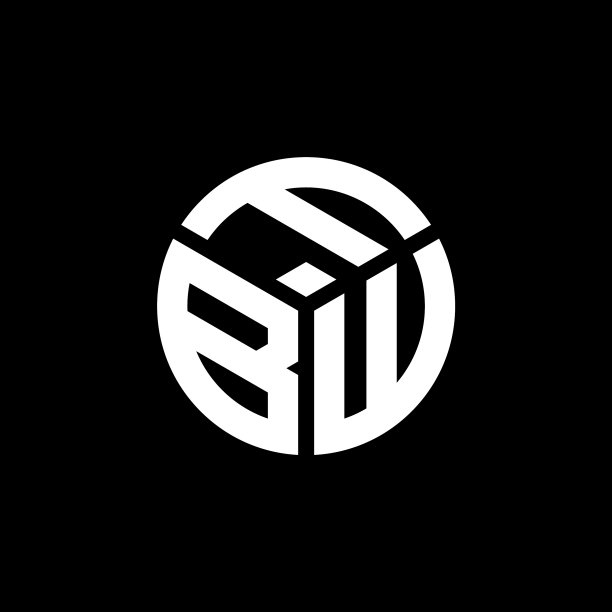 FBW字母标志设计（黑色背景）图片下载
