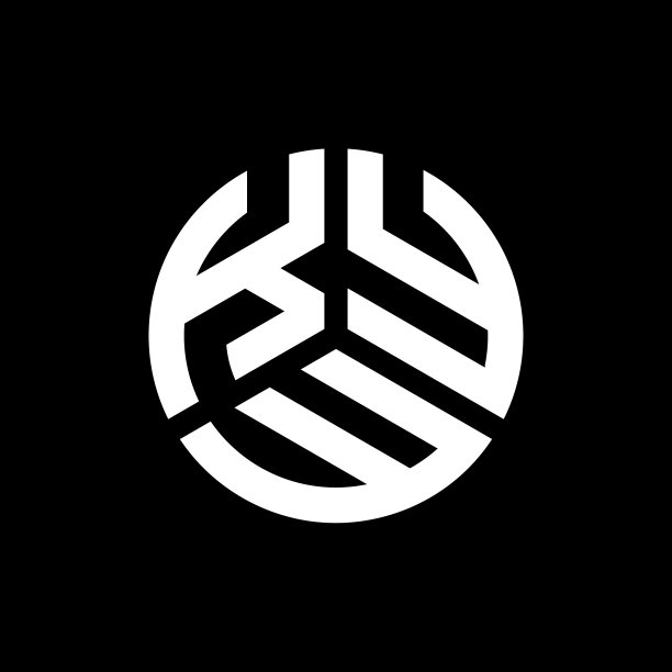 printkyw字母logo设计，黑色背景图片下载