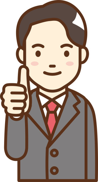 一个穿西装的男人给了一个好兆头图片下载