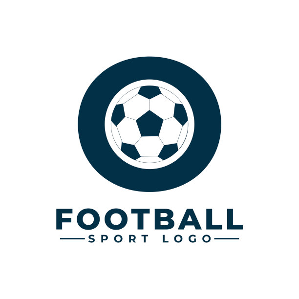 字母o与足球标志设计设计图片下载