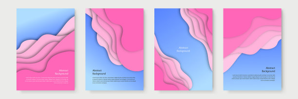 垂直横幅设置3d抽象背景图片下载