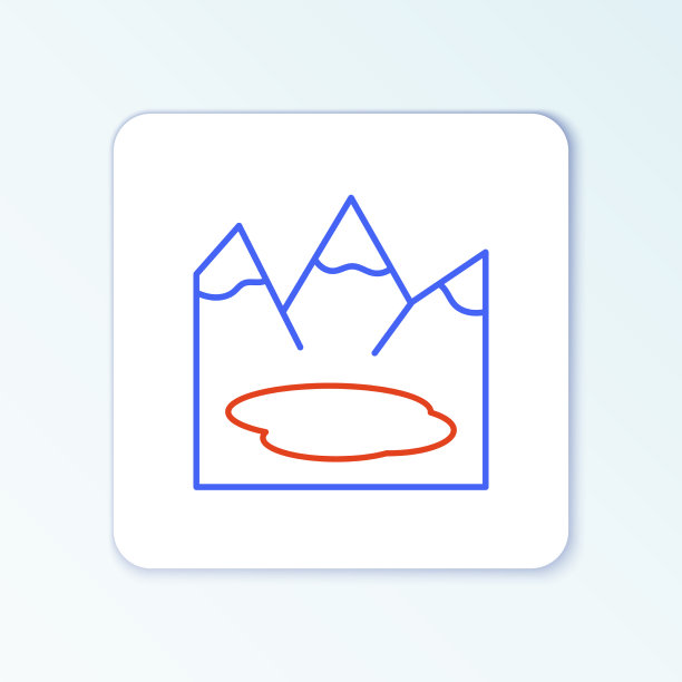 以山脉和湖泊排列加拿大的景观图片下载