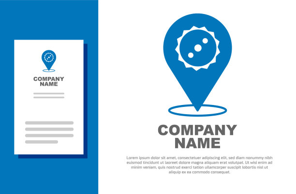 蓝色圆锯片图标孤立在白色上图片下载