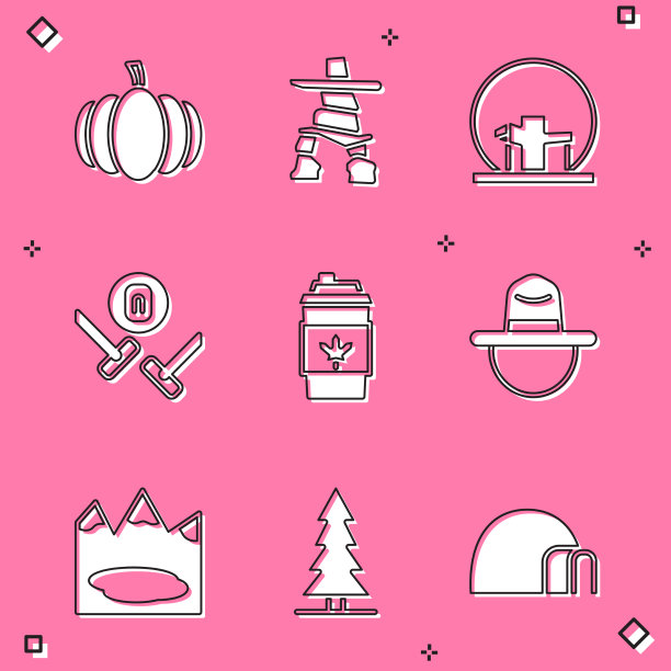 设置南瓜inukshuk蒙特利尔生物圈冰壶图片下载