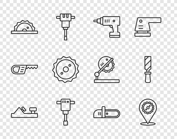 设置线木刨刀圆锯片图片下载