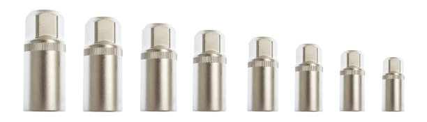 内六角套筒扳手设置孤立的白色背景。用于紧固的机械工作工具图片下载