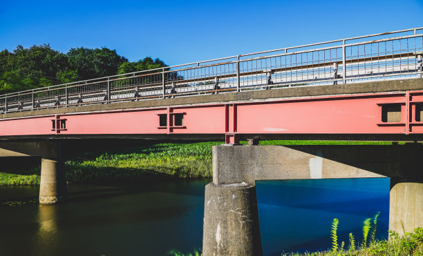 小河上的一座桥。图片下载