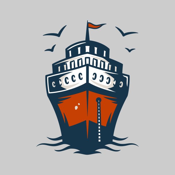 游轮元素，度假旅游交通工具图片下载