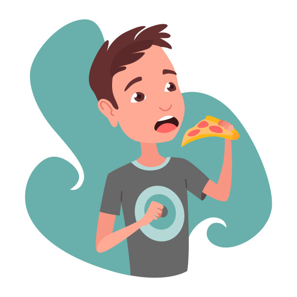 孩子们正在吃早餐或午餐。男孩吃食物。孩子们喜欢的菜肴。营养的饮食习惯图片下载