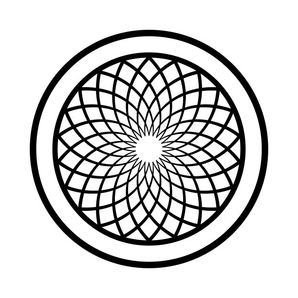 抽象几何圆图案。圆形的设计元素。图片下载