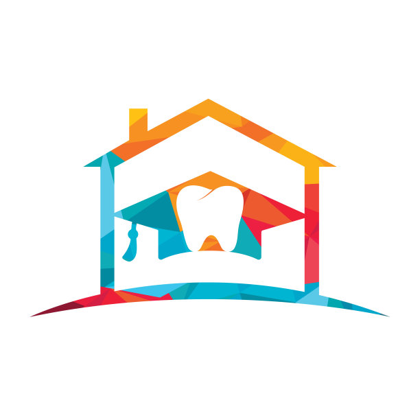 牙科研究矢量标志设计。牙科大学标志设计模板。图片下载