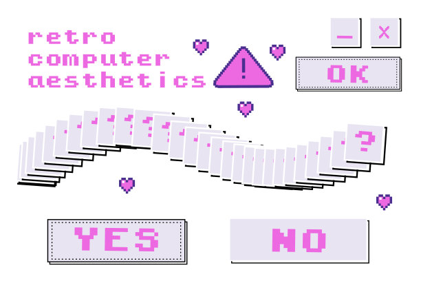 一套90年代电脑美学设计元素图片下载