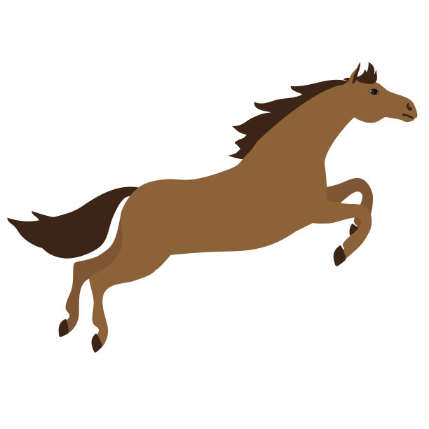 矢量平跳马图片下载