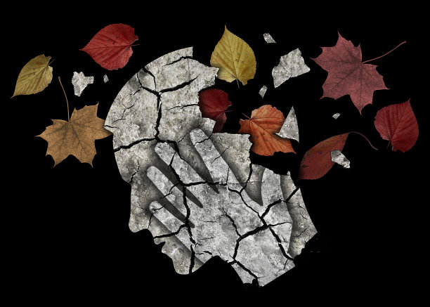 痴呆抑郁,悲伤。图片下载