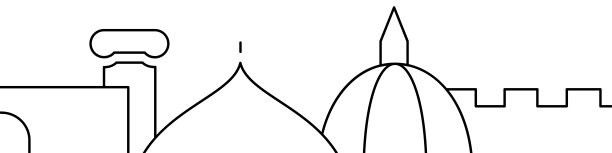 旧架构相关的水平横幅或边界模板。平面线矢量插图孤立在白色图片下载