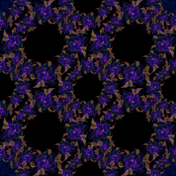 无缝模式。粉红色牡丹，带叶。在水彩背景上的花，叶和芽的拼贴。在黑暗的背景上被画成中国画的花。图片下载