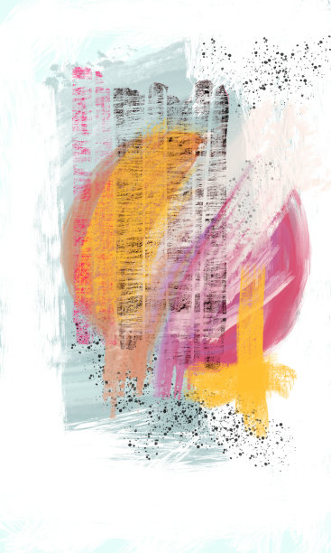 以柔和的颜色和纹理进行抽象创作图片下载