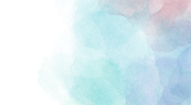 水彩的微妙梯度。紫色，蓝色，黄色，粉色，绿色。为传单设计，演示，小册子，网站，手机提供，明信片，织物，室内设计，墙纸，墙的模板。图片下载