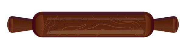 在白色背景上的滚动销的现实画-向量图片下载