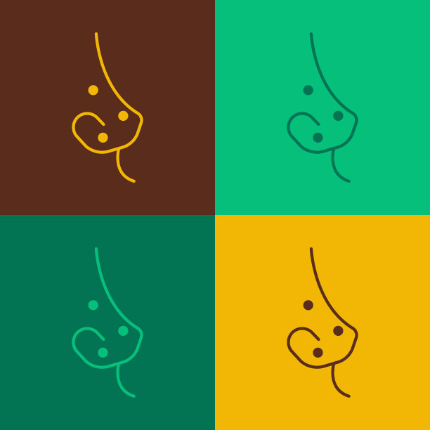 波普艺术痤疮图标孤立的颜色背景图片下载