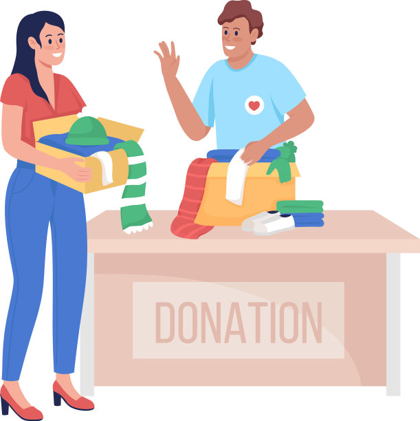 志愿者向女子挥手致意图片下载