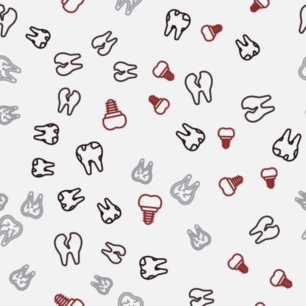 设定断牙线和植牙线图片下载