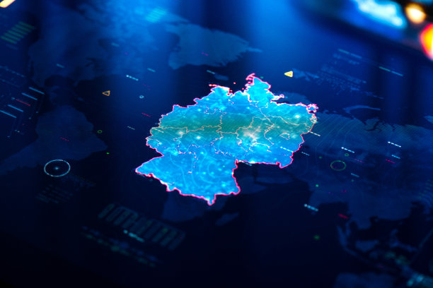 数码显示德国地图图片下载