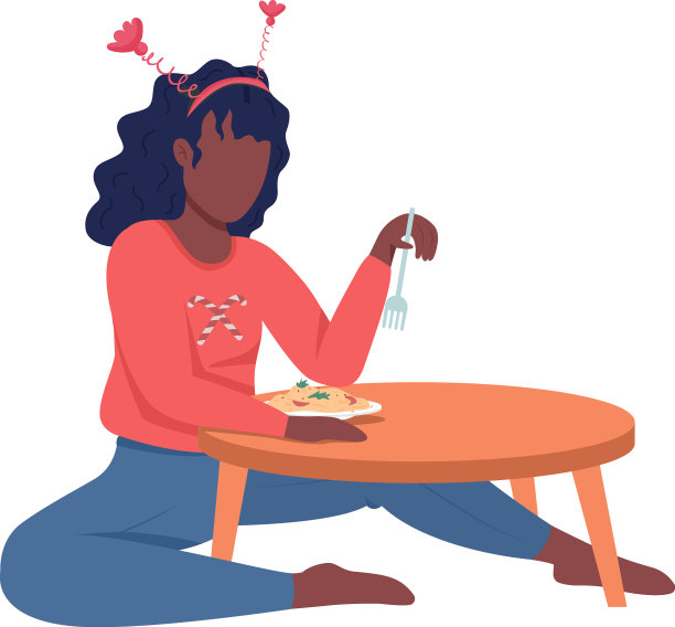 女人在圣诞节吃半平颜色性格图片下载