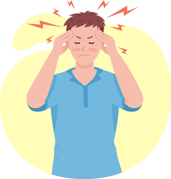 男人头痛半平色性格图片下载