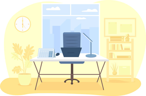 公司工作场所2d隔离图片下载