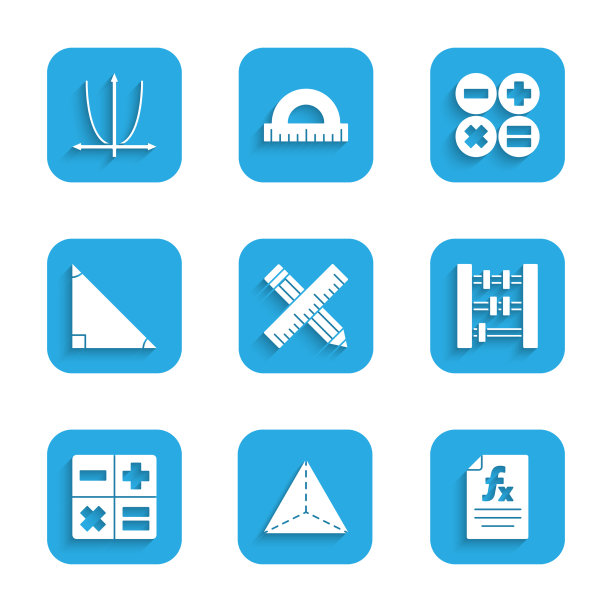 设置交叉的尺子和铅笔几何图形图片下载