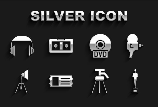 设置电影票复古电影院相机电影图片下载