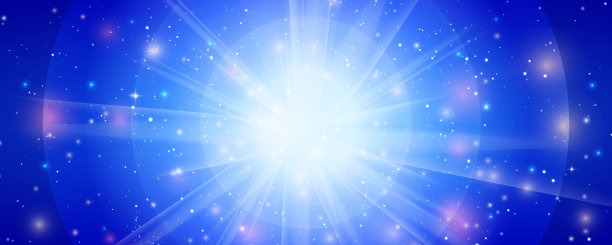 一种感觉起来很淡的蓝色背景。外太空。Metaverse,晕。径向光。径向光。图片下载