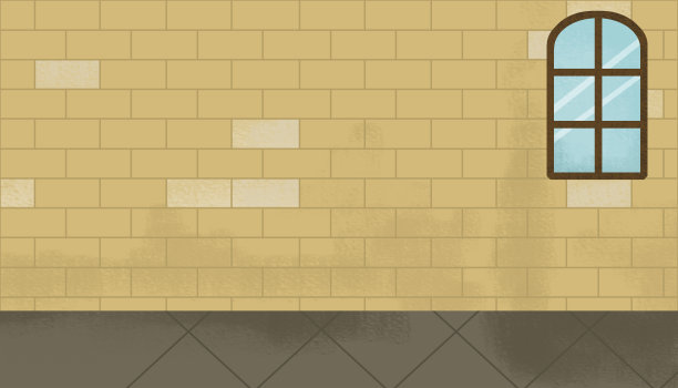 卡通场景与城堡宫殿房间插图图片下载