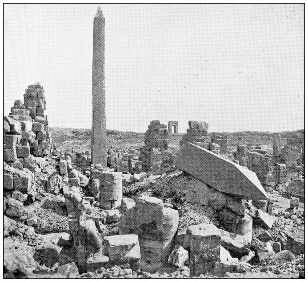 埃及卡纳克神庙古董旅行照片图片下载