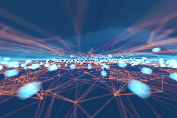 抽象的线和球图像图片下载