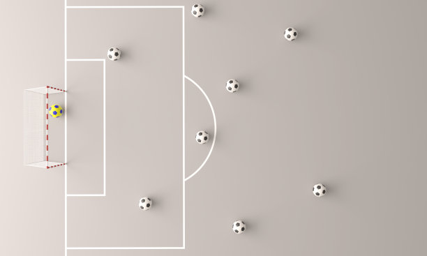 从人群中脱颖而出的足球图片下载