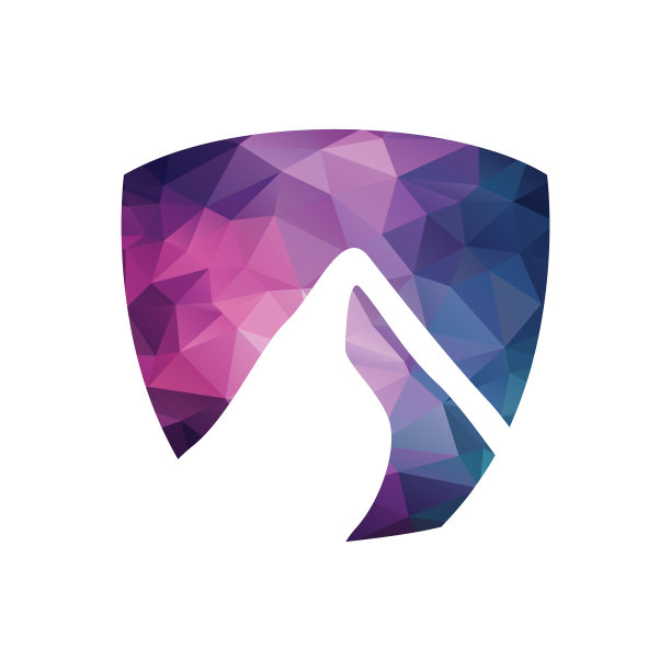 山标志上有盾标志设计。图片下载