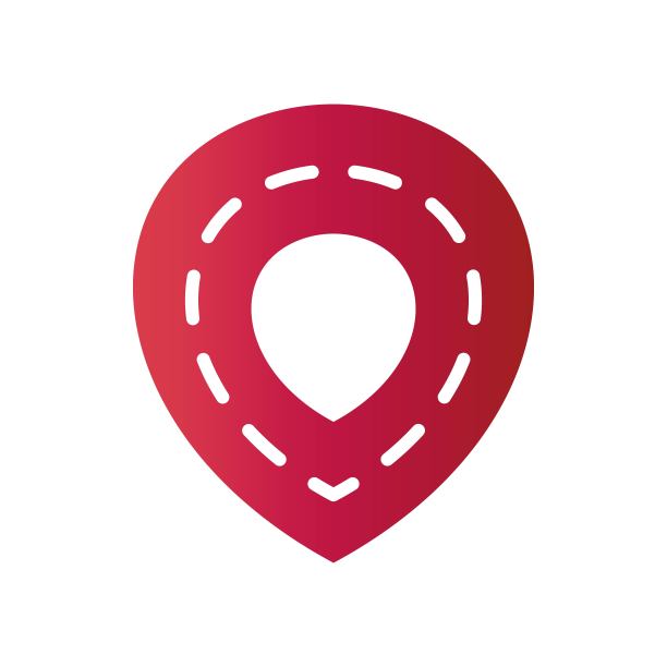 位置标记放置线图标的颜色。具有里程碑意义的,全球定位系统(GPS)的概念。潮流扁平化风格孤立符号，用于:插图、横幅、logo、手机、app、会徽、设计、网页、网站、ui、ux。向量EPS 10图片下载