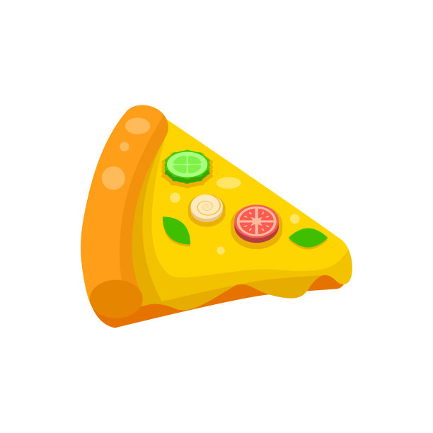 摘要平面快餐煎蛋卷鸡蛋炒披萨餐背景矢量设计风格烹饪，早餐图片下载