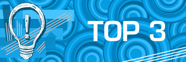 前三蓝色笔画条纹圆形背景灯泡图片下载