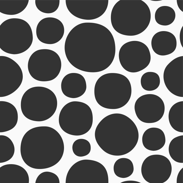 手绘圆无缝矢量图案。图片下载