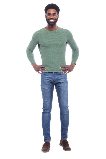 美丽丰满的身体快乐的黑色时尚男人图片下载