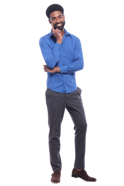 美丽丰满的身体快乐的黑色时尚男人图片下载