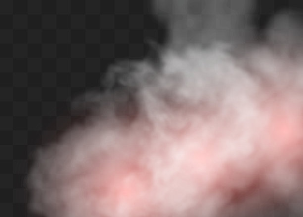 雾或烟隔离透明特效。白色矢量云，雾或烟雾背景。矢量图图片下载