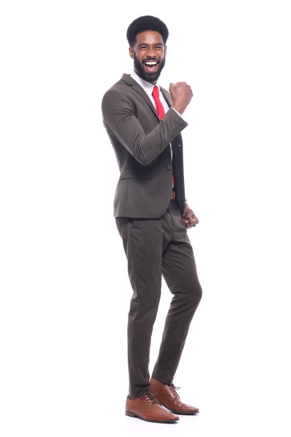 美丽丰满的身体快乐的黑色时尚男人图片下载