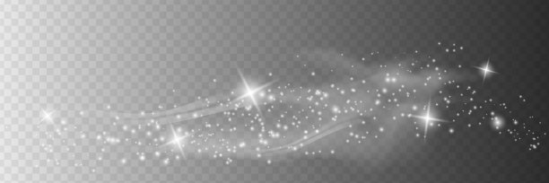 雪和风在透明的背景上。白色渐变装饰元素。矢量插图。冬天有雪有雾。风和雾。图片下载