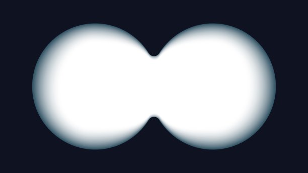 双筒望远镜取景器模板。透明梯度镜头和白色背景的逼真的3d插图。带有软模糊边缘和透明域的双筒望远镜的矢量卡片图片下载