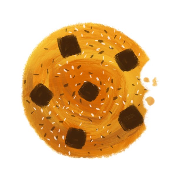 Bitted cookie图标插图手绘设计图片下载